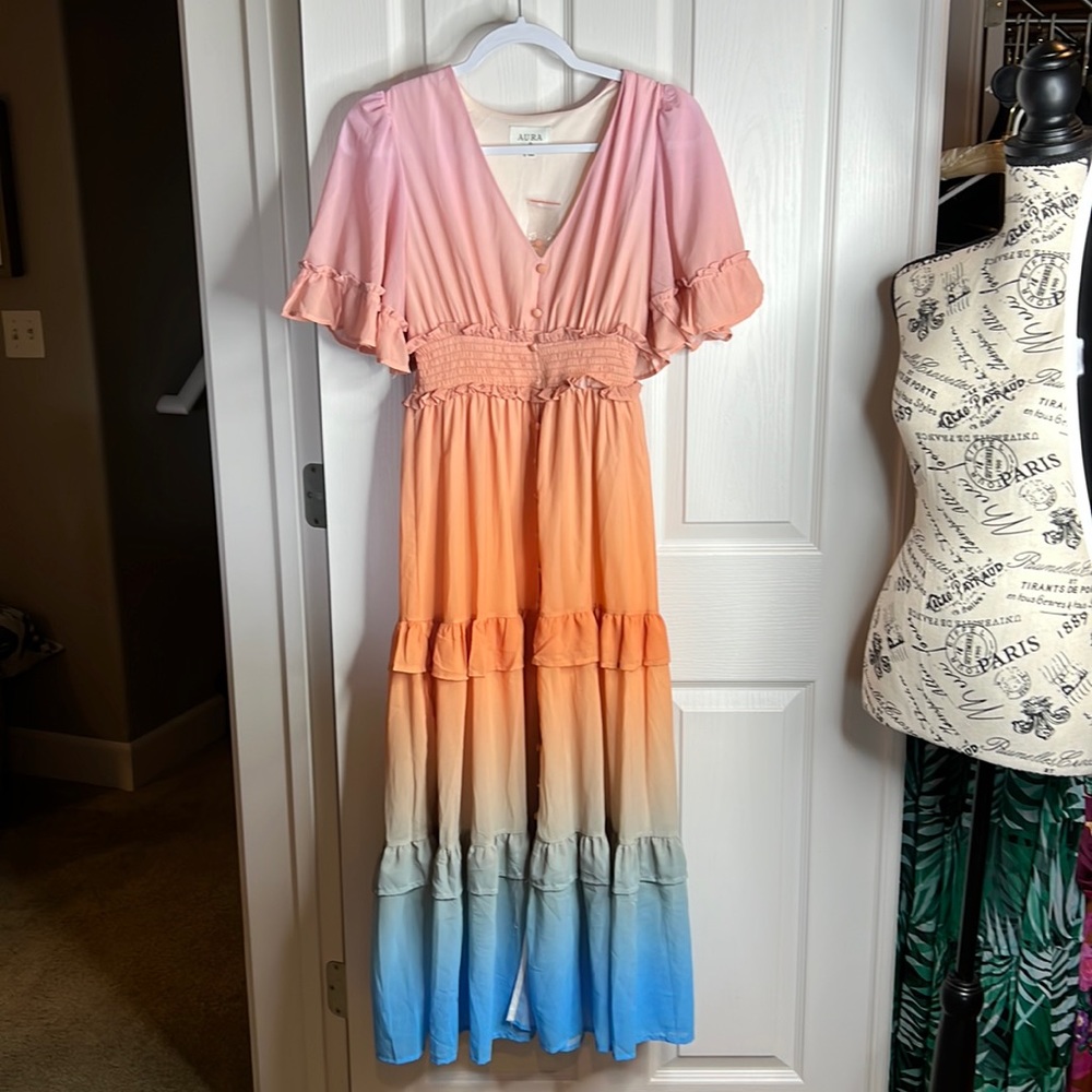Al ice float dress maxi